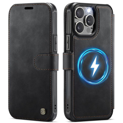 AutSpace A15 Retro Magnetic Clasp Vegan Leather Phone Case, For iPhone 13 Pro Max, For iPhone 13 Pro, For iPhone 12 / 12 Pro, For iPhone 12 Pro Max