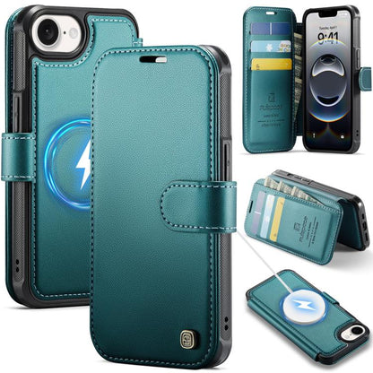 AutSpace A15 Retro Magnetic Clasp Vegan Leather Phone Case, For iPhone 18 Pro / 17 Pro, For iPhone 18 Pro Max / 17 Pro Max, For iPhone 17e / 16e, For iPhone 17