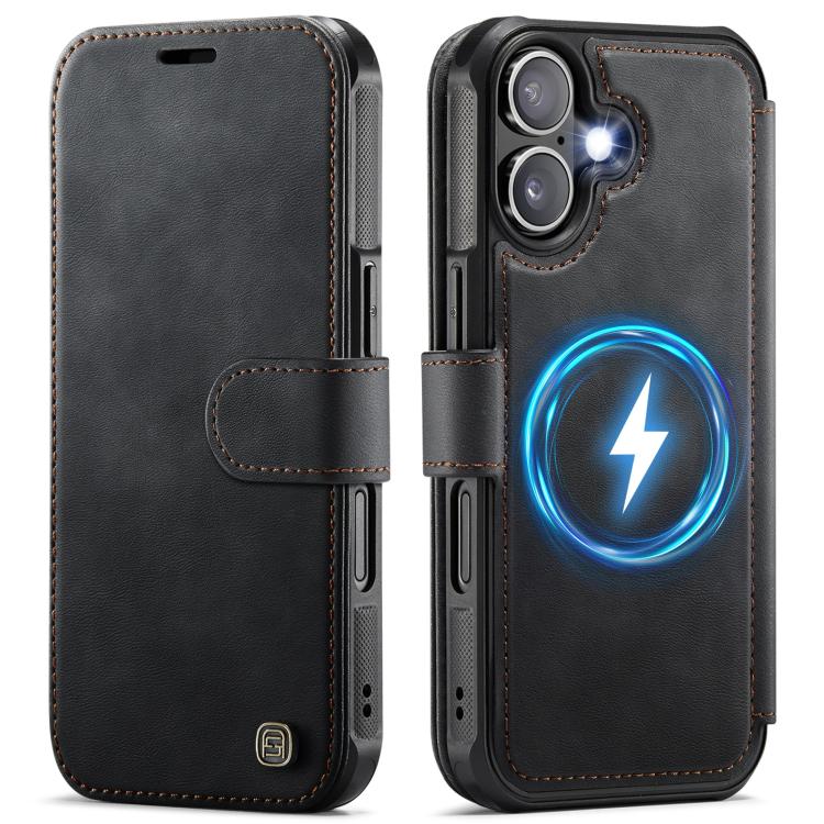 AutSpace A15 Retro Magnetic Clasp Vegan Leather Phone Case, For iPhone 16, For iPhone 15 Pro Max, For iPhone 15 Pro, For iPhone 15 Plus / 14 Plus