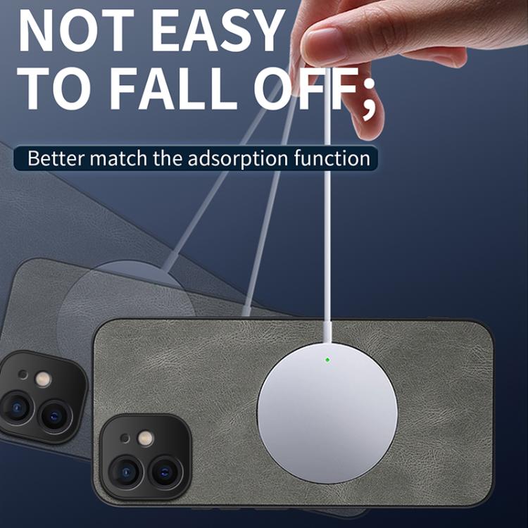 WANLONFENG Nappa Texture Magnetic Phone Case with 2pcs Screen Films, For iPhone 12, For iPhone 12 Pro Max, For iPhone 12 Pro, For iPhone 11 Pro Max, For iPhone 11, For iPhone 11 Pro