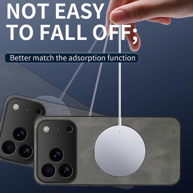 WANLONFENG Nappa Texture Magnetic Phone Case with 2pcs Screen Films, For iPhone 18 Pro, For iPhone 18 Pro Max, For iPhone 17 Pro Max, For iPhone 17 Pro, For iPhone 17, For iPhone Air