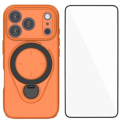 WANLONFENG Ring Kickstand Phone Case with Screen Protector, For iPhone 17 Pro Max, For iPhone 17 Pro, For iPhone 17, For iPhone Air