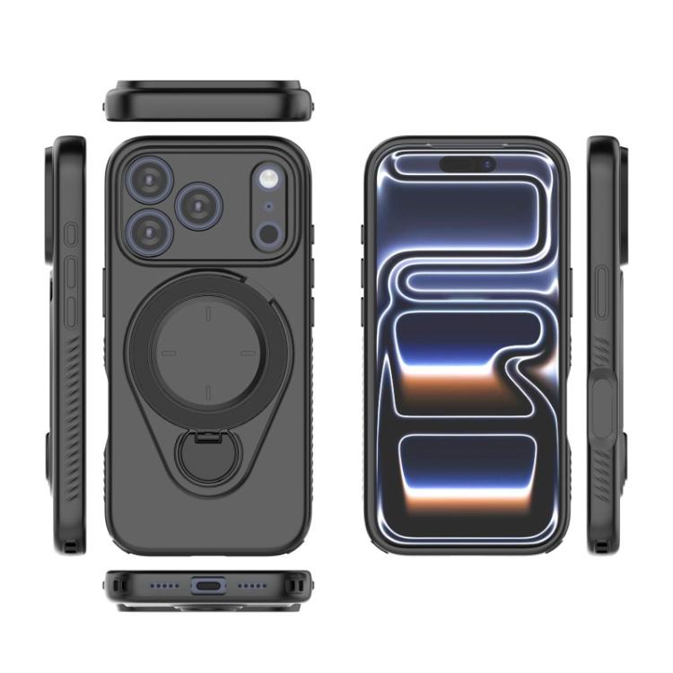 WANLONFENG Ring Kickstand Phone Case with Screen Protector, For iPhone 17 Pro Max, For iPhone 17 Pro, For iPhone 17, For iPhone Air