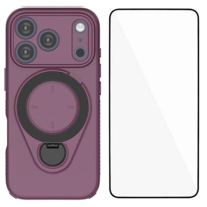 WANLONFENG Ring Kickstand Phone Case with Screen Protector, For iPhone 17 Pro Max, For iPhone 17 Pro, For iPhone 17, For iPhone Air