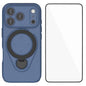 WANLONFENG Ring Kickstand Phone Case with Screen Protector, For iPhone 17 Pro Max, For iPhone 17 Pro, For iPhone 17, For iPhone Air