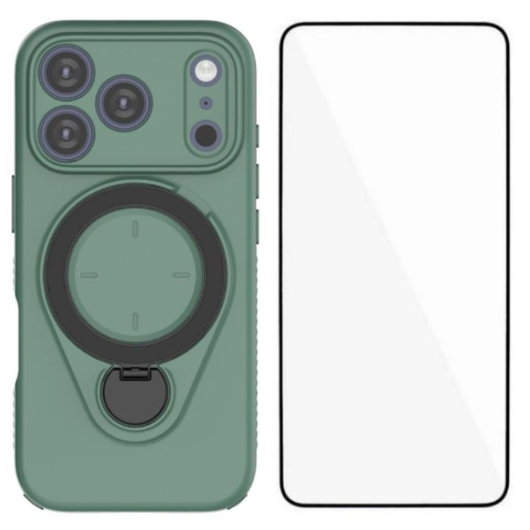 WANLONFENG Ring Kickstand Phone Case with Screen Protector, For iPhone 17 Pro Max, For iPhone 17 Pro, For iPhone 17, For iPhone Air