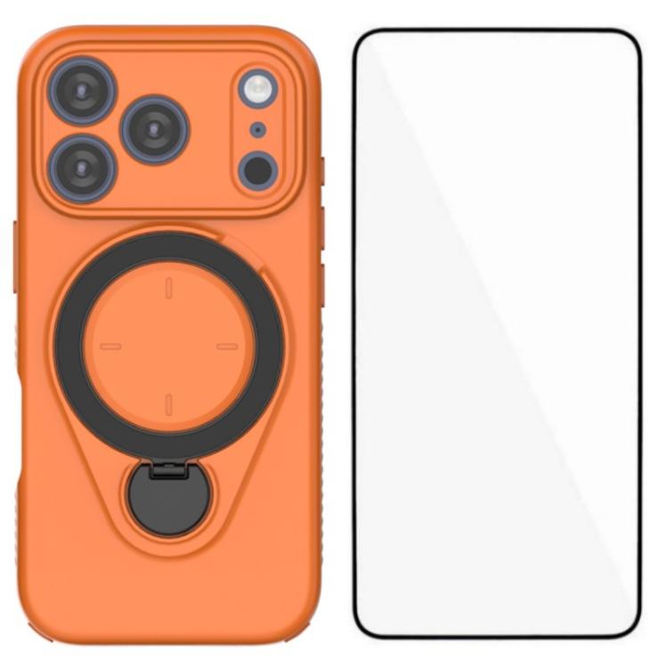 WANLONFENG Ring Kickstand Phone Case with Screen Protector, For iPhone 17 Pro Max, For iPhone 17 Pro, For iPhone 17, For iPhone Air