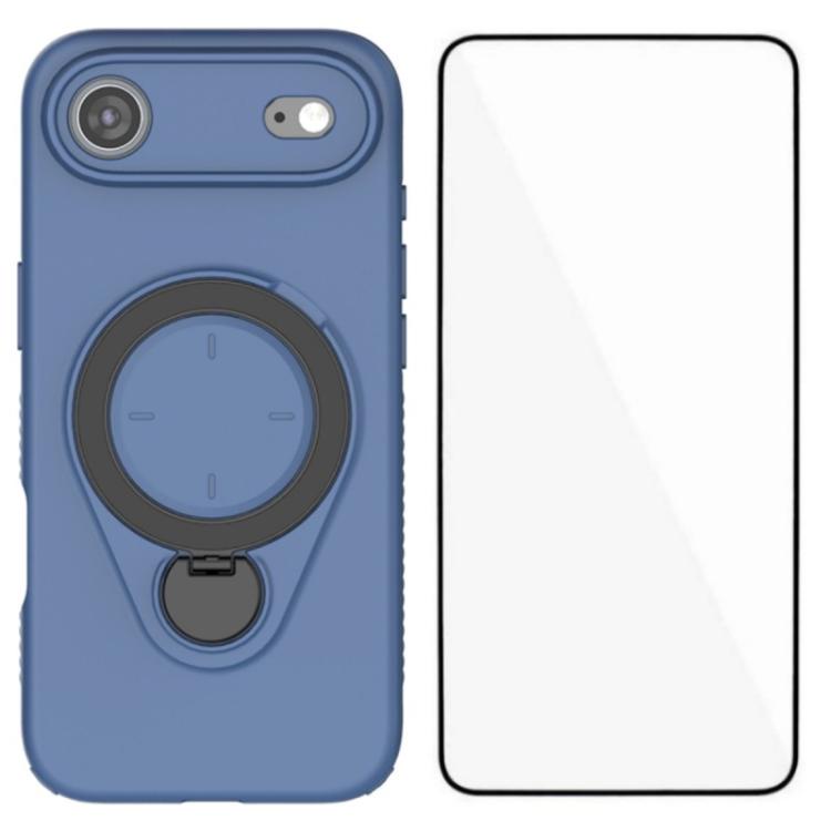 WANLONFENG Ring Kickstand Phone Case with Screen Protector, For iPhone 17 Pro Max, For iPhone 17 Pro, For iPhone 17, For iPhone Air