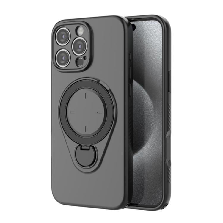 WANLONFENG Ring Kickstand Phone Case with Screen Protector, For iPhone 16 Pro Max, For iPhone 16 Pro, For iPhone 16, For iPhone 15 Pro Max