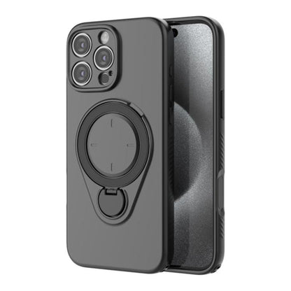 WANLONFENG Ring Kickstand Phone Case with Screen Protector, For iPhone 15 Pro, For iPhone 14 Pro, For iPhone 14 Pro Max
