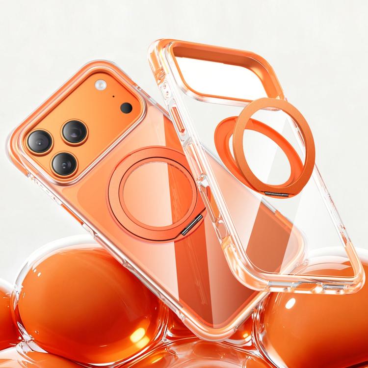 GEBEI Vacuum Airbag TPU + Acrylic 360 Rotating Bracket Magnetic Shockproof Phone Case, For iPhone 18 Pro / 17 Pro, For iPhone 18 Pro Max / 17 Pro Max, For iPhone 17