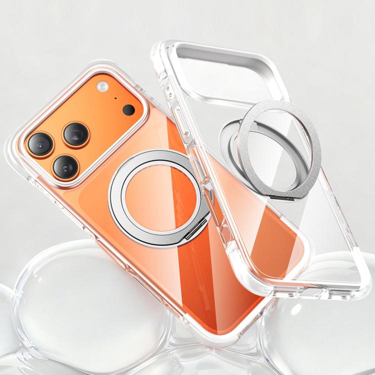 GEBEI Vacuum Airbag TPU + Acrylic 360 Rotating Bracket Magnetic Shockproof Phone Case, For iPhone 18 Pro / 17 Pro, For iPhone 18 Pro Max / 17 Pro Max, For iPhone 17