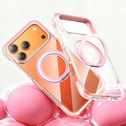 GEBEI Vacuum Airbag TPU + Acrylic 360 Rotating Bracket Magnetic Shockproof Phone Case, For iPhone 18 Pro / 17 Pro, For iPhone 18 Pro Max / 17 Pro Max, For iPhone 17
