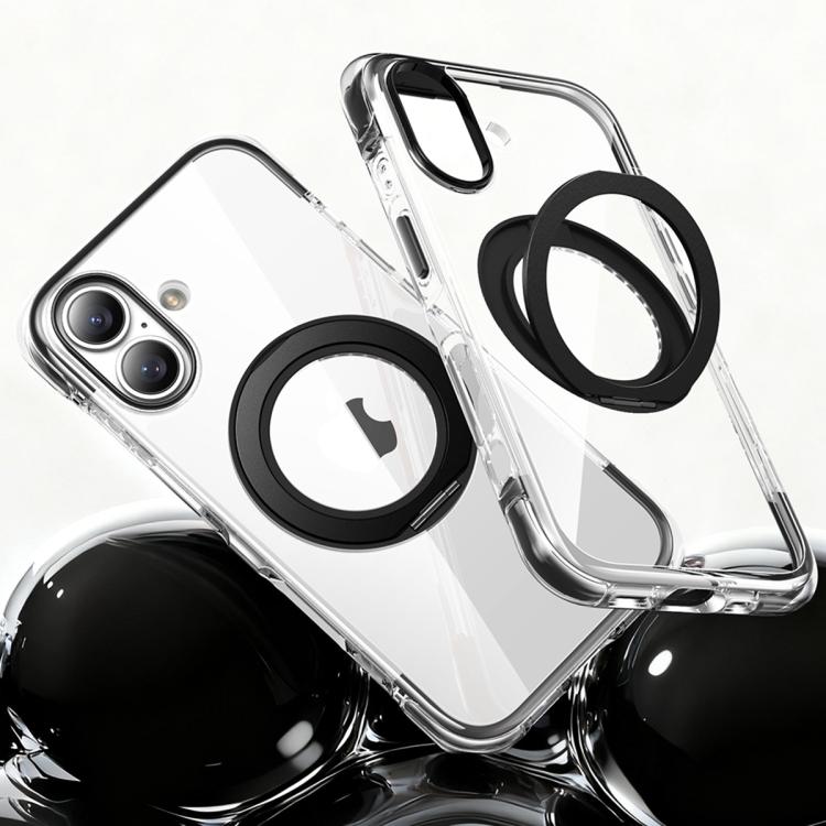 GEBEI Vacuum Airbag TPU + Acrylic 360 Rotating Bracket Magnetic Shockproof Phone Case, For iPhone 18 Pro / 17 Pro, For iPhone 18 Pro Max / 17 Pro Max, For iPhone 17