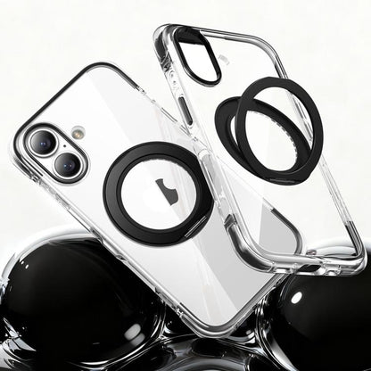 GEBEI Vacuum Airbag TPU + Acrylic 360 Rotating Bracket Magnetic Shockproof Phone Case, For iPhone 18 Pro / 17 Pro, For iPhone 18 Pro Max / 17 Pro Max, For iPhone 17