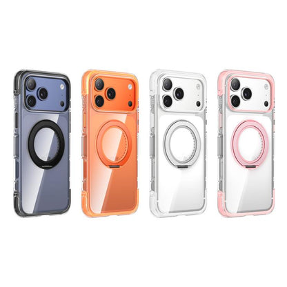 GEBEI Vacuum Airbag TPU + Acrylic 360 Rotating Bracket Magnetic Shockproof Phone Case, For iPhone 18 Pro / 17 Pro, For iPhone 18 Pro Max / 17 Pro Max, For iPhone 17