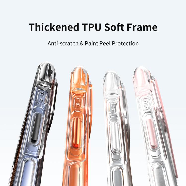 GEBEI Vacuum Airbag TPU + Acrylic 360 Rotating Bracket Magnetic Shockproof Phone Case, For iPhone 18 Pro / 17 Pro, For iPhone 18 Pro Max / 17 Pro Max, For iPhone 17