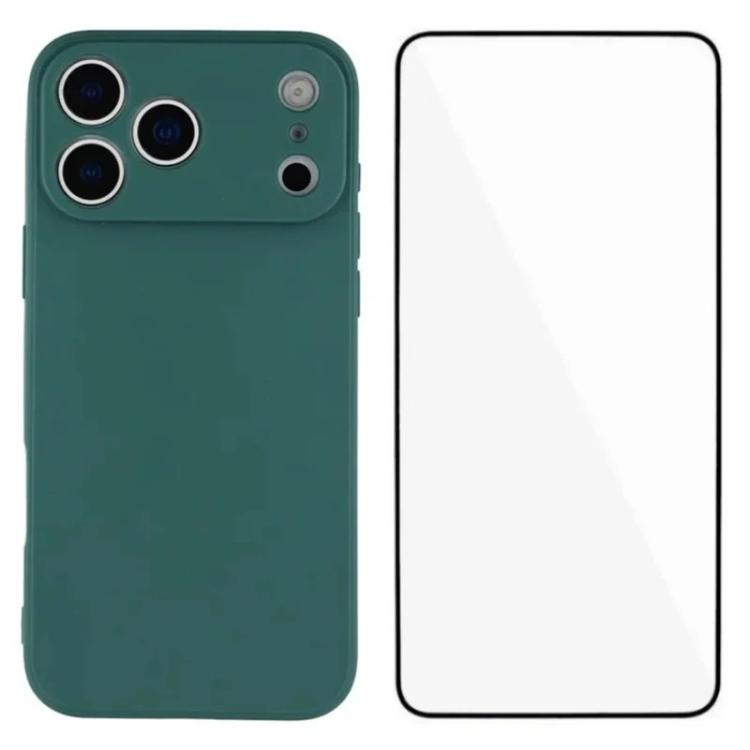 WANLONFENG Square Edge Soft TPU Phone Case with Screen Protector, For iPhone 17e / 16e, For iPhone 17 Pro Max, For iPhone 17 Pro, For iPhone 17, For iPhone Air