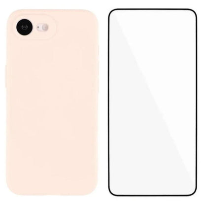 WANLONFENG Square Edge Soft TPU Phone Case with Screen Protector, For iPhone 17e / 16e, For iPhone 17 Pro Max, For iPhone 17 Pro, For iPhone 17, For iPhone Air