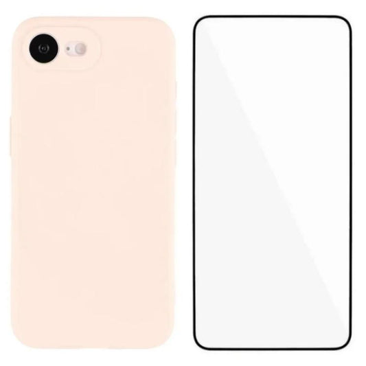 WANLONFENG Square Edge Soft TPU Phone Case with Screen Protector, For iPhone 17e / 16e, For iPhone 17 Pro Max, For iPhone 17 Pro, For iPhone 17, For iPhone Air