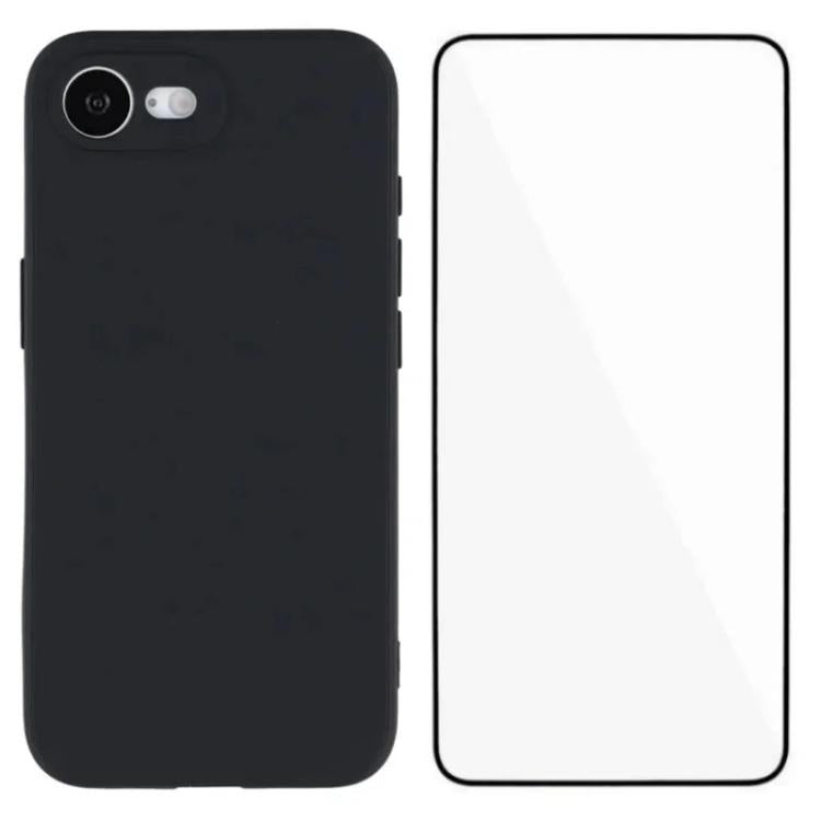 WANLONFENG Square Edge Soft TPU Phone Case with Screen Protector, For iPhone 17e / 16e, For iPhone 17 Pro Max, For iPhone 17 Pro, For iPhone 17, For iPhone Air