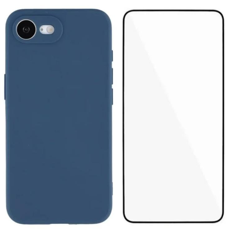 WANLONFENG Square Edge Soft TPU Phone Case with Screen Protector, For iPhone 17e / 16e, For iPhone 17 Pro Max, For iPhone 17 Pro, For iPhone 17, For iPhone Air