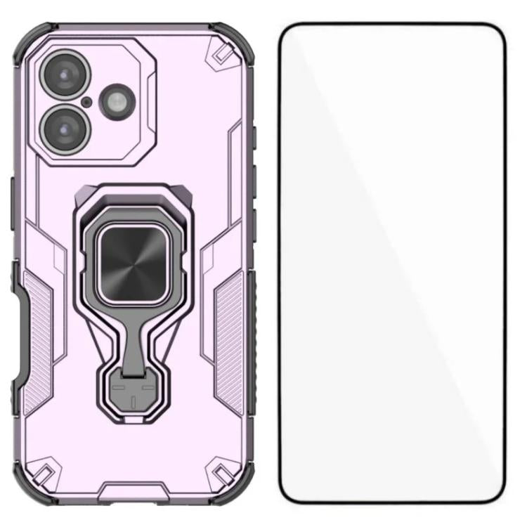 WANLONFENG Metal Kickstand Phone Case with Screen Protector, For iPhone 17e / 16e, For iPhone 17 Pro Max, For iPhone 17 Pro, For iPhone 17