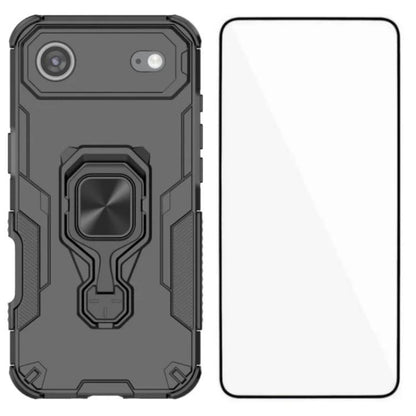 WANLONFENG Metal Kickstand Phone Case with Screen Protector, For iPhone Air, For iPhone 16 Pro Max, For iPhone 16 Pro, For iPhone 16
