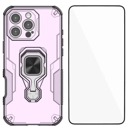WANLONFENG Metal Kickstand Phone Case with Screen Protector, For iPhone Air, For iPhone 16 Pro Max, For iPhone 16 Pro, For iPhone 16