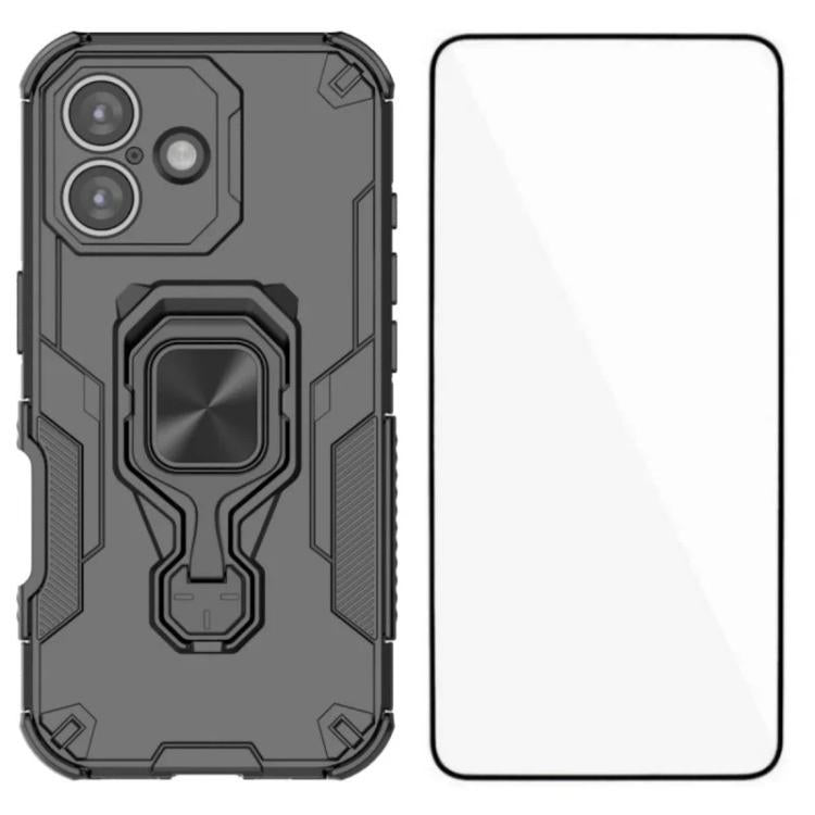 WANLONFENG Metal Kickstand Phone Case with Screen Protector, For iPhone Air, For iPhone 16 Pro Max, For iPhone 16 Pro, For iPhone 16