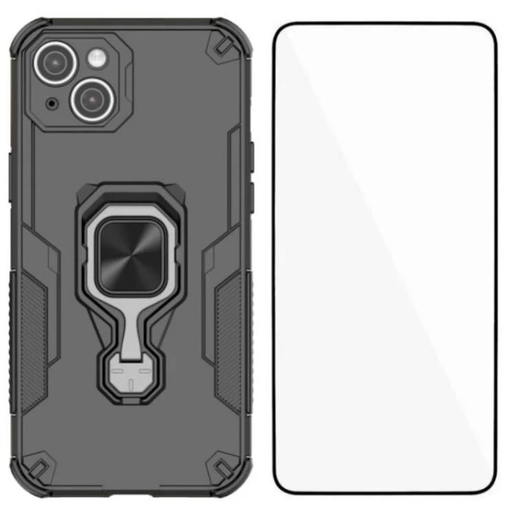 WANLONFENG Metal Kickstand Phone Case with Screen Protector, For iPhone 15 Pro Max, For iPhone 15 Pro, For iPhone 15, For iPhone 14