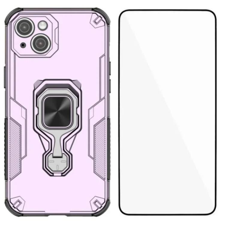 WANLONFENG Metal Kickstand Phone Case with Screen Protector, For iPhone 15 Pro Max, For iPhone 15 Pro, For iPhone 15, For iPhone 14