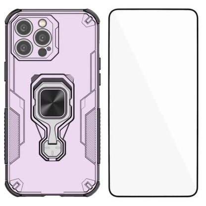 WANLONFENG Metal Kickstand Phone Case with Screen Protector, For iPhone 14 Pro, For iPhone 14 Pro Max, For iPhone 13 Pro Max, For iPhone 13 Pro
