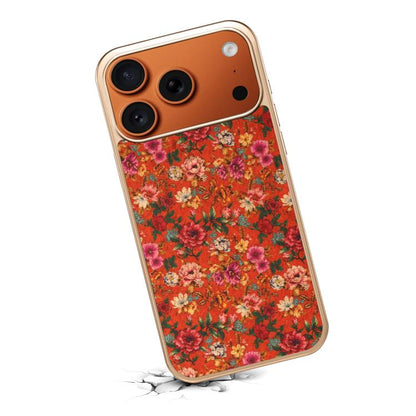 Denior Peony Series Electroplated Magnetic Phone Case, For iPhone 14 / 13, For iPhone 14 Pro, For iPhone 14 Pro Max, For iPhone 13 Pro Max, For iPhone 13 Pro