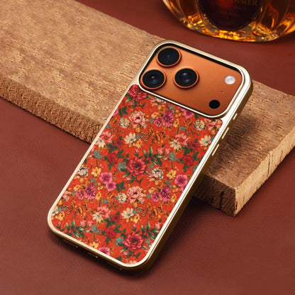 Denior Peony Series Electroplated Magnetic Phone Case, For iPhone 14 / 13, For iPhone 14 Pro, For iPhone 14 Pro Max, For iPhone 13 Pro Max, For iPhone 13 Pro