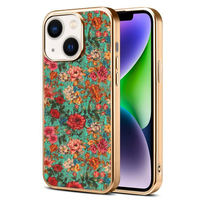 Denior Peony Series Electroplated Magnetic Phone Case, For iPhone 16 Plus, For iPhone 16, For iPhone 15 Pro Max, For iPhone 15 Pro, For iPhone 15 Plus / 14 Plus, For iPhone 15