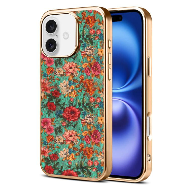 Denior Peony Series Electroplated Magnetic Phone Case, For iPhone 16 Plus, For iPhone 16, For iPhone 15 Pro Max, For iPhone 15 Pro, For iPhone 15 Plus / 14 Plus, For iPhone 15