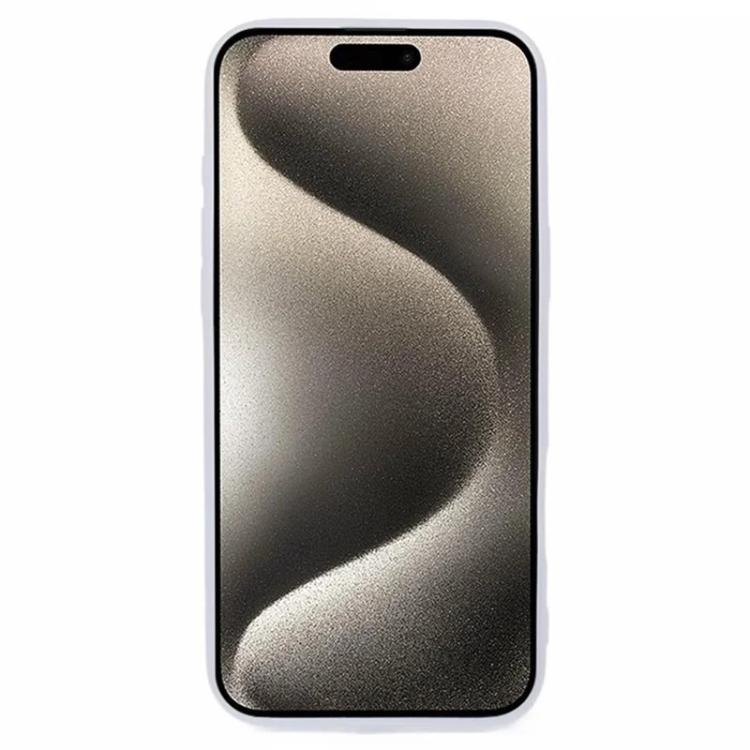 WANLONFENG Electroplated Frame Translucent TPU Phone Case with Screen Film, For iPhone 16 Pro, For iPhone 16