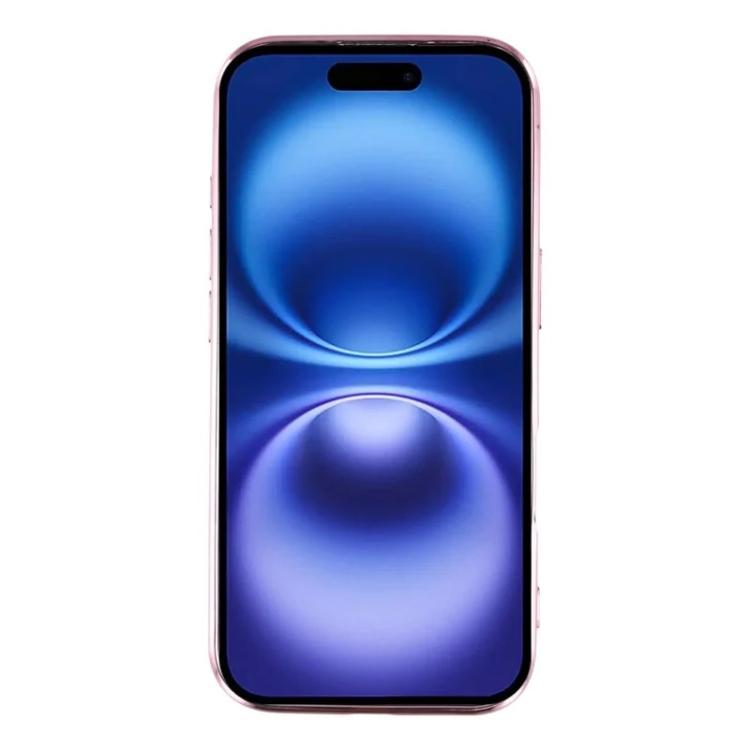 WANLONFENG CD Magnetic Electroplated TPU Phone Case with Screen Protector, For iPhone 16, For iPhone 15 Pro Max, For iPhone 15 Pro