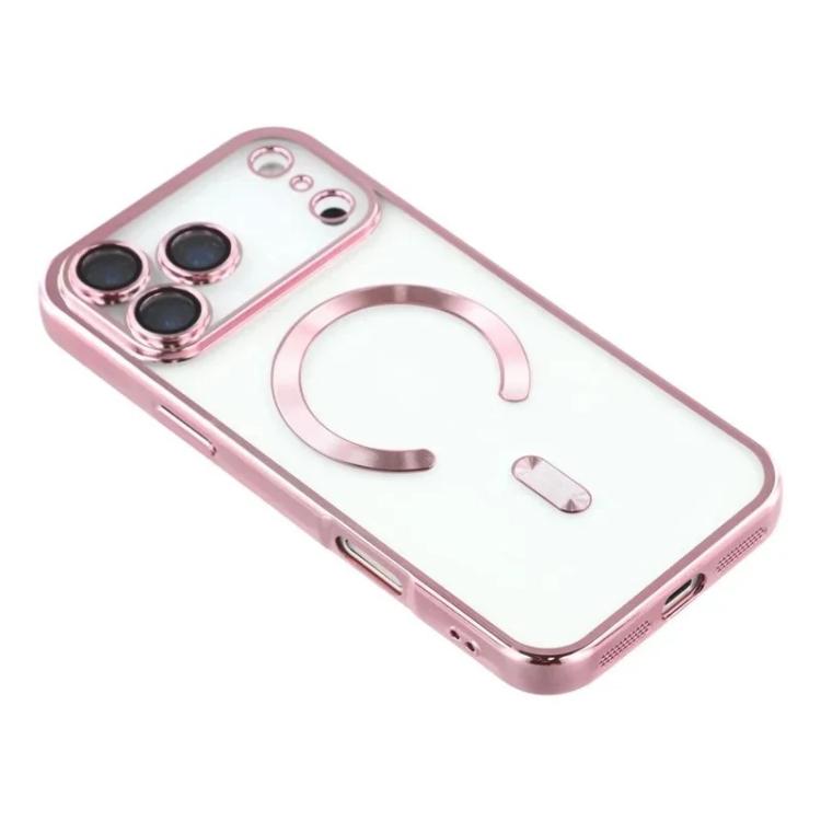 WANLONFENG CD Magnetic Electroplated TPU Phone Case with 2pcs Screen Films, For iPhone 17 Pro Max, For iPhone 17 Pro, For iPhone 17