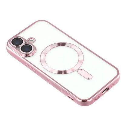 WANLONFENG CD Magnetic Electroplated TPU Phone Case with 2pcs Screen Films, For iPhone 16, For iPhone 15 Pro Max, For iPhone 15 Pro