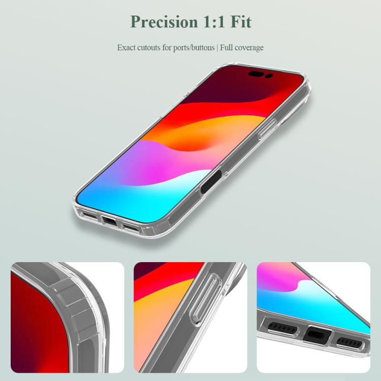 LeReach TOC Clear Series Dual-Composite Armor TPU + Acrylic Shockproof Phone Case, For iPhone 18 Pro / 17 Pro, For iPhone 18 Pro Max/17 Pro Max, For iPhone 17, For iPhone Air