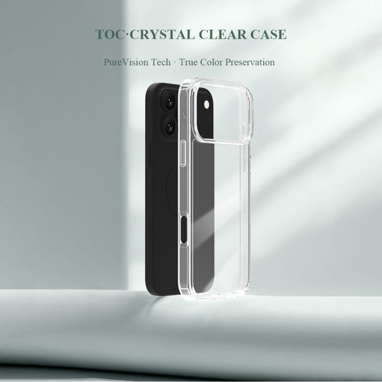 LeReach TOC Clear Series Dual-Composite Armor TPU + Acrylic Shockproof Phone Case, For iPhone 18 Pro / 17 Pro, For iPhone 18 Pro Max/17 Pro Max, For iPhone 17, For iPhone Air