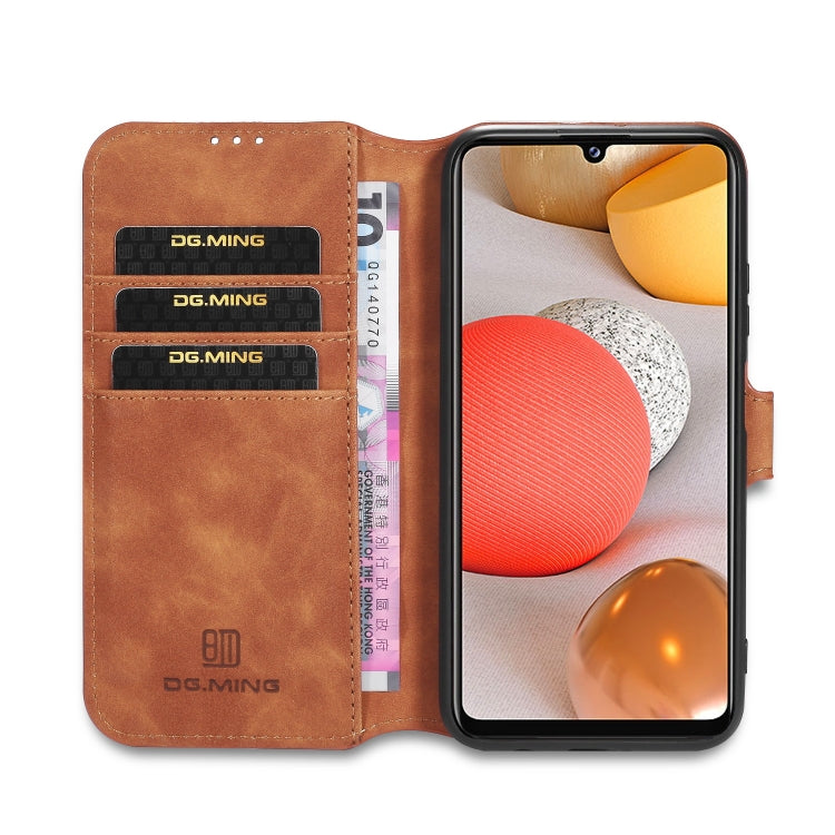 DG.MING Retro Oil Side Horizontal Flip Protective Case