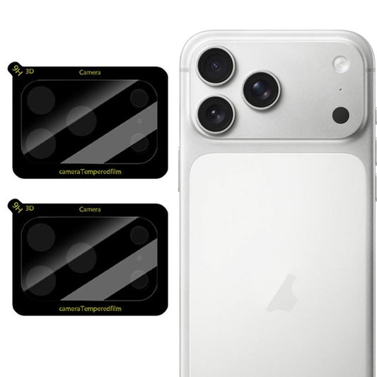 2pcs/Set LeReach TF Series 3D Full Coverage Version HD Wear-Resistant Camera Lens Glass Film, For iPhone 17 Pro, For iPhone 17, For iPhone Air
