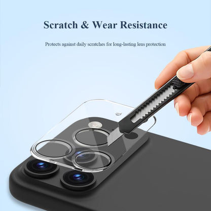 2pcs/Set LeReach TF Series 3D Full Coverage Version HD Wear-Resistant Camera Lens Glass Film, For iPhone 17 Pro, For iPhone 17, For iPhone Air