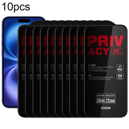 WK WTP-138 10pcs 6D Curved Dustproof Privacy Tempered Glass Film, For iPhone 17e / 16e / 14 / 13 Pro, For iPhone 17 Pro Max, For iPhone 17 Pro, For iPhone 17 / 16 Pro, For iPhone Air, For iPhone 16 Pro Max, For iPhone 16 Plus / 15 Plus, For iPhone 16 /...