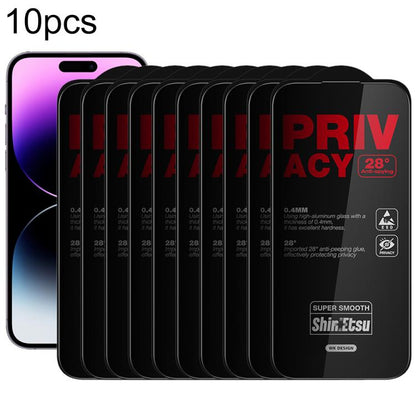 WK WTP-138 10pcs 6D Curved Dustproof Privacy Tempered Glass Film, For iPhone 17e / 16e / 14 / 13 Pro, For iPhone 17 Pro Max, For iPhone 17 Pro, For iPhone 17 / 16 Pro, For iPhone Air, For iPhone 16 Pro Max, For iPhone 16 Plus / 15 Plus, For iPhone 16 /...