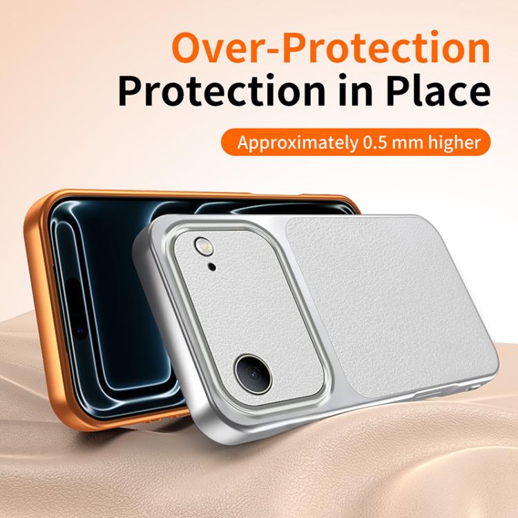 WANLONFENG Lambskin Texture PC TPU Phone Case with 2pcs Screen Films, For iPhone Air, iPhone 16 Pro Max, For iPhone 16 Pro, For iPhone 16