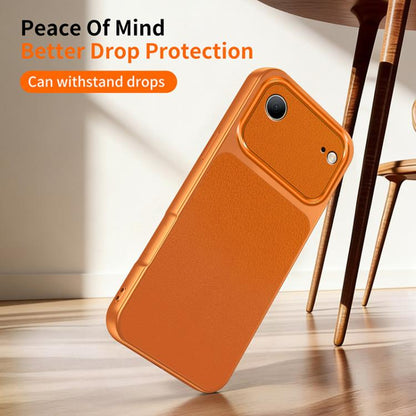 WANLONFENG Lambskin Texture PC TPU Phone Case with 2pcs Screen Films, For iPhone Air, iPhone 16 Pro Max, For iPhone 16 Pro, For iPhone 16